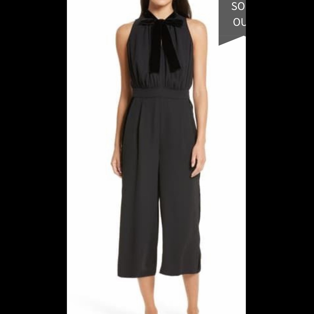 Kate Spade mixed velvet jumpsuit